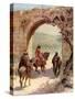 Ahab and Elijah meet - Bible-William Brassey Hole-Stretched Canvas