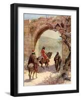 Ahab and Elijah meet - Bible-William Brassey Hole-Framed Giclee Print