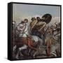 Ahab Pierced by an Arrow-James Tissot-Framed Stretched Canvas