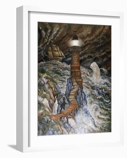 Ahab's Light-Bill Bell-Framed Giclee Print