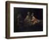 Ahasuerus, Haman and Esther-Rembrandt van Rijn-Framed Giclee Print