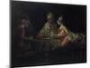 Ahasuerus, Haman and Esther-Rembrandt van Rijn-Mounted Giclee Print