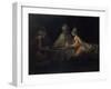 Ahasuerus, Haman and Esther-Rembrandt van Rijn-Framed Giclee Print