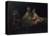 Ahasuerus, Haman and Esther-Rembrandt van Rijn-Stretched Canvas