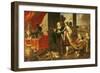 Ahasuerus Showing His Treasure to Mordecai-Claude Vignon-Framed Giclee Print