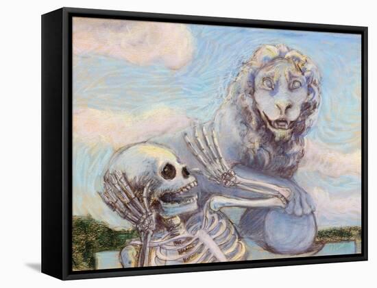 Ahh! Scary!-Marie Marfia-Framed Stretched Canvas