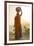 Ahir Woman in traditional colorful cloth carrying water, India-G&M Therin-Weise-Framed Photographic Print