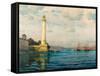 Ahirkapi Feneri Lighthouse-Michael Zeno Diemer-Framed Stretched Canvas