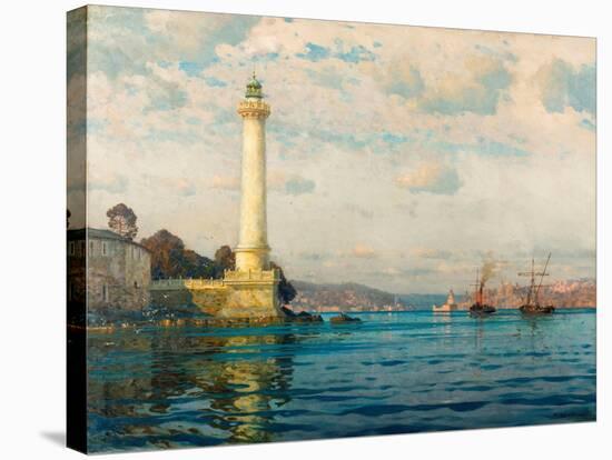 Ahirkapi Feneri Lighthouse-Michael Zeno Diemer-Stretched Canvas