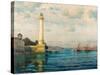 Ahirkapi Feneri Lighthouse-Michael Zeno Diemer-Stretched Canvas