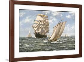 Ahoy!-Montague Dawson-Framed Premium Giclee Print