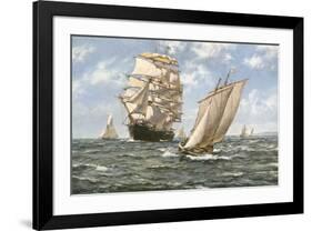 Ahoy!-Montague Dawson-Framed Premium Giclee Print