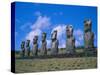 Ahu Akiui, Easter Island, Chile, Pacific-Geoff Renner-Stretched Canvas