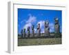 Ahu Akiui, Easter Island, Chile, Pacific-Geoff Renner-Framed Photographic Print