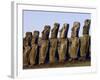 Ahu Akivi, Easter Island, Chile-null-Framed Photographic Print