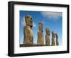 Ahu Akivi, Rapa Nui, Easter Island, Chile-Sergio Pitamitz-Framed Photographic Print