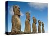 Ahu Akivi, Rapa Nui, Easter Island, Chile-Sergio Pitamitz-Stretched Canvas