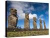 Ahu Akivi, Rapa Nui (Easter Island), UNESCO World Heritage Site, Chile, South America-Sergio Pitamitz-Stretched Canvas