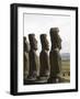 Ahu Akivi, Unesco World Heritage Site, Easter Island (Rapa Nui), Chile, South America-Michael Snell-Framed Photographic Print