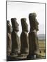 Ahu Akivi, Unesco World Heritage Site, Easter Island (Rapa Nui), Chile, South America-Michael Snell-Mounted Photographic Print