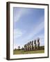 Ahu Akivi, Unesco World Heritage Site, Easter Island (Rapa Nui), Chile, South America-Michael Snell-Framed Photographic Print