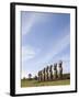 Ahu Akivi, Unesco World Heritage Site, Easter Island (Rapa Nui), Chile, South America-Michael Snell-Framed Photographic Print