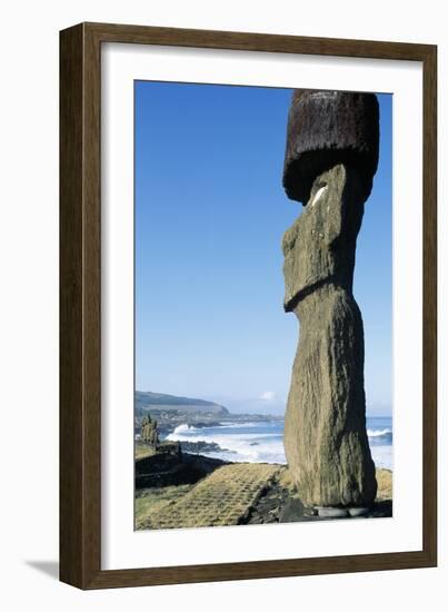 Ahu Ko Te Riku, Moai Monolith-null-Framed Giclee Print