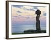 Ahu Ko Te Riku, the Only Topknotted and Eyeballed Moai on the Island, Rapa Nui, Chile-Gavin Hellier-Framed Photographic Print