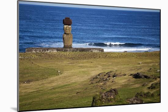 Ahu Tahai, A Moai Statue On Easter Island, Chile, Chilean Territory, Volcanic Island In Polynesia-Karine Aigner-Mounted Photographic Print