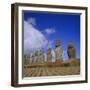 Ahu Tongariki, Easter Island, Chile, Pacific-Geoff Renner-Framed Photographic Print