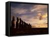 Ahu Tongariki, Easter Island (Rapa Nui), Chile, South America-Jochen Schlenker-Framed Stretched Canvas