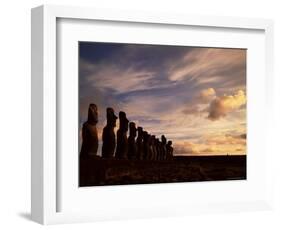 Ahu Tongariki, Easter Island (Rapa Nui), Chile, South America-Jochen Schlenker-Framed Photographic Print