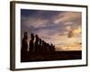 Ahu Tongariki, Easter Island (Rapa Nui), Chile, South America-Jochen Schlenker-Framed Photographic Print