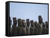 Ahu Tongariki, Easter Island (Rapa Nui), Unesco World Heritage Site, Chile, South America-Michael Snell-Framed Stretched Canvas