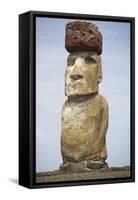 Ahu Tongariki Statue Called Moai-Hal Beral-Framed Stretched Canvas