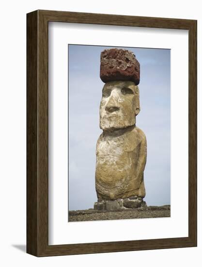 Ahu Tongariki Statue Called Moai-Hal Beral-Framed Photographic Print