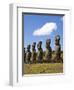 Ahu Tongariki, Tongariki Is a Row of 15 Giant Stone Moai Statues, Rapa Nui, Chile-Gavin Hellier-Framed Photographic Print