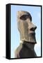 Ahu Tongariki Where 15 Moai Statues Stand with their Backs to the Ocean-Jean-Pierre De Mann-Framed Stretched Canvas