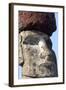 Ahu Tongariki Where 15 Moai Statues Stand with their Backs to the Ocean-Jean-Pierre De Mann-Framed Photographic Print