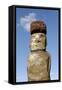 Ahu Tongariki Where 15 Moai Statues Stand with their Backs to the Ocean-Jean-Pierre De Mann-Framed Stretched Canvas