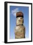 Ahu Tongariki Where 15 Moai Statues Stand with their Backs to the Ocean-Jean-Pierre De Mann-Framed Photographic Print