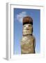 Ahu Tongariki Where 15 Moai Statues Stand with their Backs to the Ocean-Jean-Pierre De Mann-Framed Photographic Print