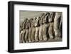 Ahu Tongariki Where 15 Moai Statues Stand with their Backs to the Ocean-Jean-Pierre De Mann-Framed Photographic Print