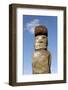 Ahu Tongariki Where 15 Moai Statues Stand with their Backs to the Ocean-Jean-Pierre De Mann-Framed Photographic Print