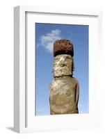 Ahu Tongariki Where 15 Moai Statues Stand with their Backs to the Ocean-Jean-Pierre De Mann-Framed Photographic Print