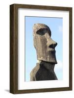 Ahu Tongariki Where 15 Moai Statues Stand with their Backs to the Ocean-Jean-Pierre De Mann-Framed Photographic Print