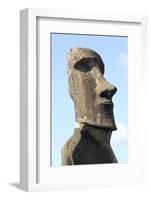 Ahu Tongariki Where 15 Moai Statues Stand with their Backs to the Ocean-Jean-Pierre De Mann-Framed Photographic Print