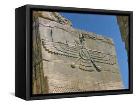 Ahura Mazda, Supreme God in Zoroastrianism, Persepolis, Unesco World Heritage Site, Iran-Richard Ashworth-Framed Stretched Canvas