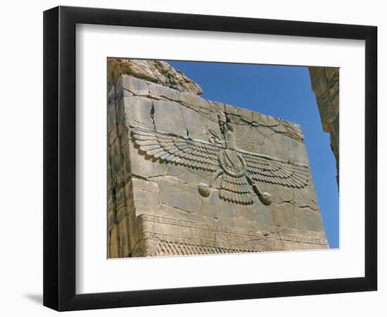 Ahura Mazda, Supreme God in Zoroastrianism, Persepolis, Unesco World Heritage Site, Iran-Richard Ashworth-Framed Photographic Print