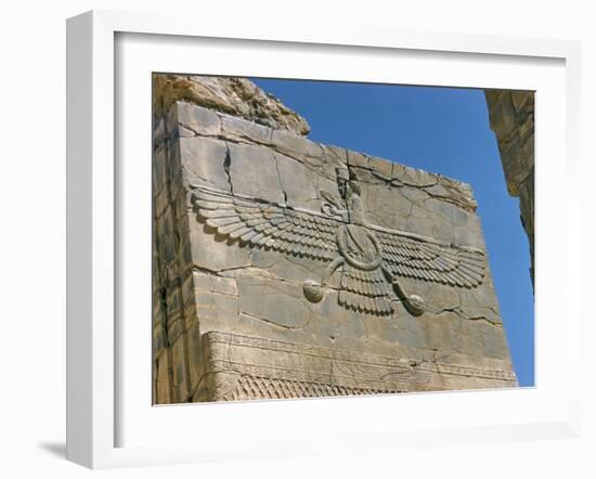 Ahura Mazda, Supreme God in Zoroastrianism, Persepolis, Unesco World Heritage Site, Iran-Richard Ashworth-Framed Photographic Print